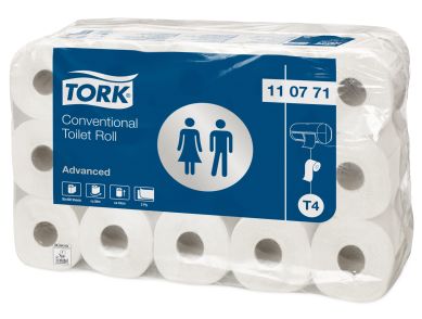 Papier toaletowy Tork , makulatura, 2w, biay, T4, Opak. 30rolek 110771