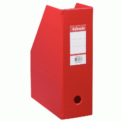 Pojemnik Esselte PCV na katalogi 100 mm czerwony 56073