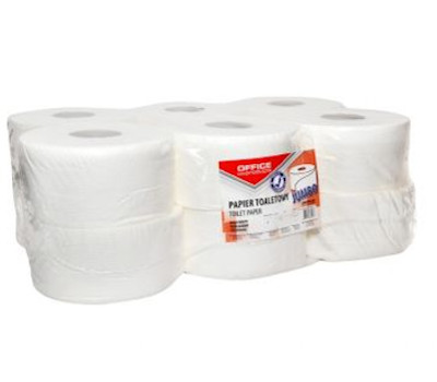 Papier toaletowy JUMBO celulozowy OFFICE PRODUCTS 2-warstwowy, 120m, 1szt., biay
