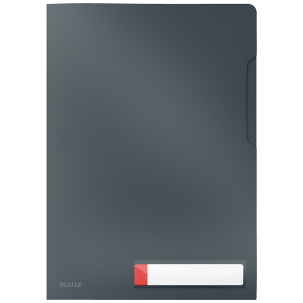 Folder A4 z kieszonk na etykiet Leitz Cosy, szary 47080089